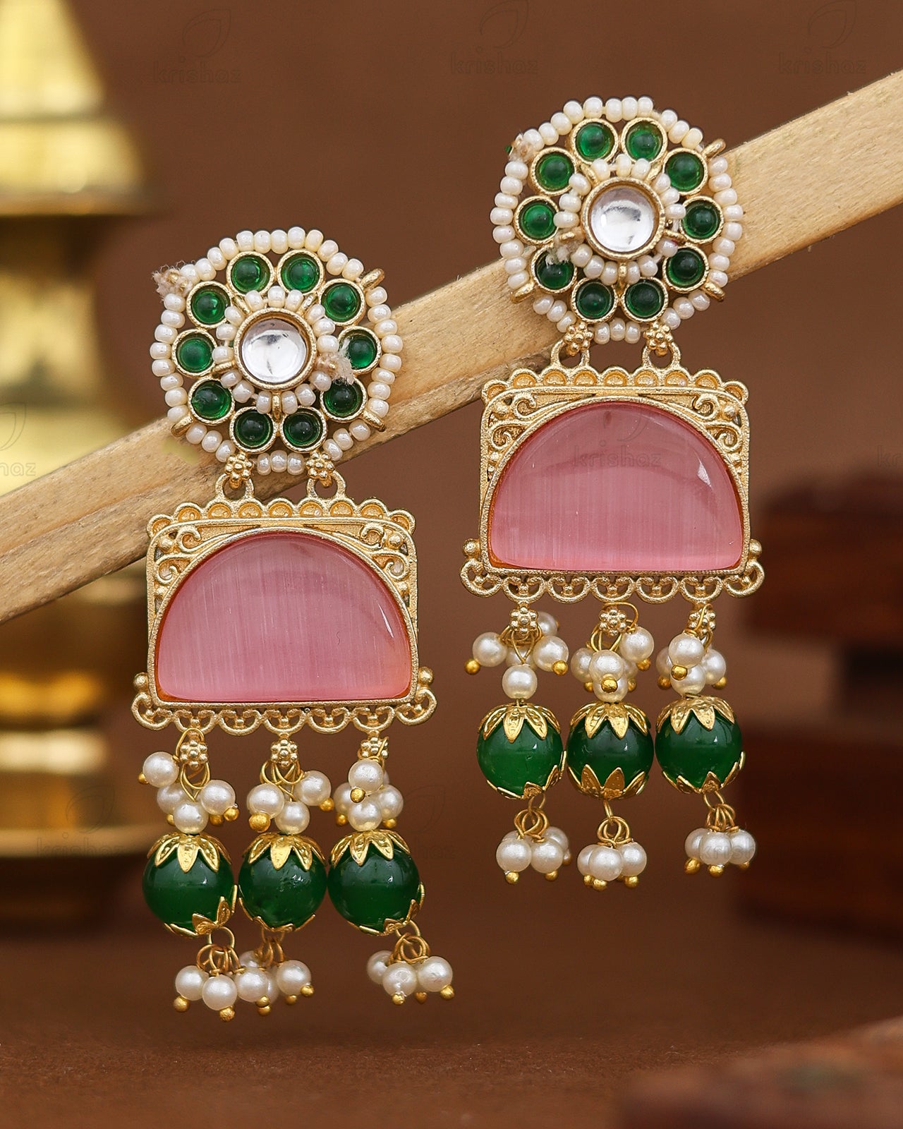 Gulnaaz Premium Gold Danglers