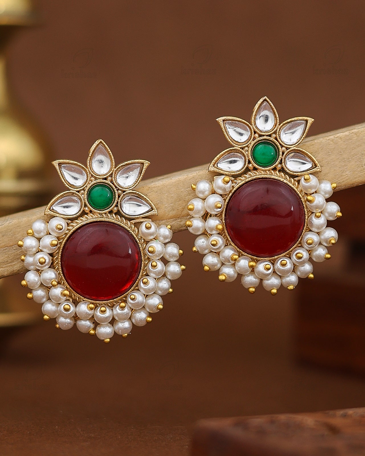 Jasmine Premium Gold Studs