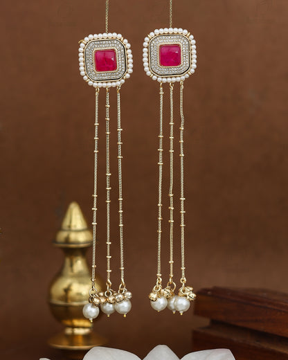Swara Kashmiri Gold Dangler