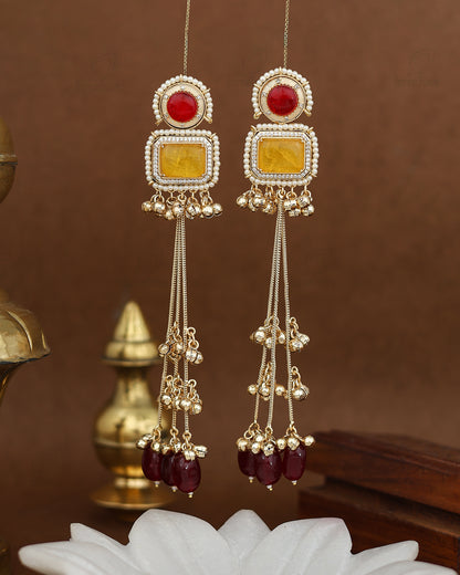 Shobita Kashmiri Gold Dangler