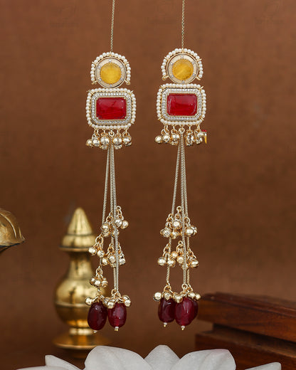 Shobita Kashmiri Gold Dangler