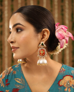 Vrinda Premium Jhumki Earrings
