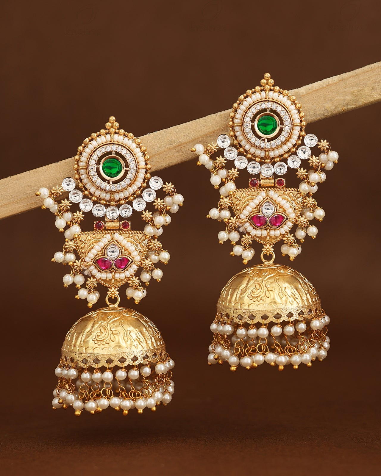 Samantha Premium Gold Jhumki