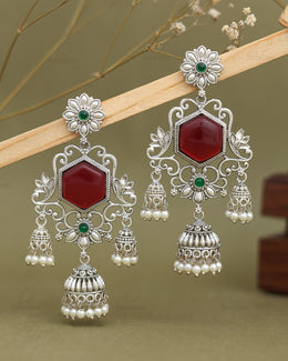 Ruhani Silver Dangler Earrings