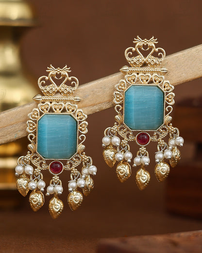 Nitya Premium Gold Danglers