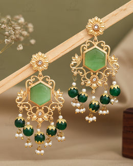 Nikhat Premium Gold Danglers