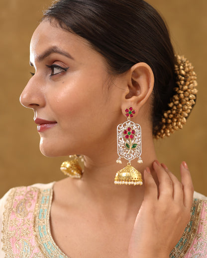 Jharokha Jhumki Earrings