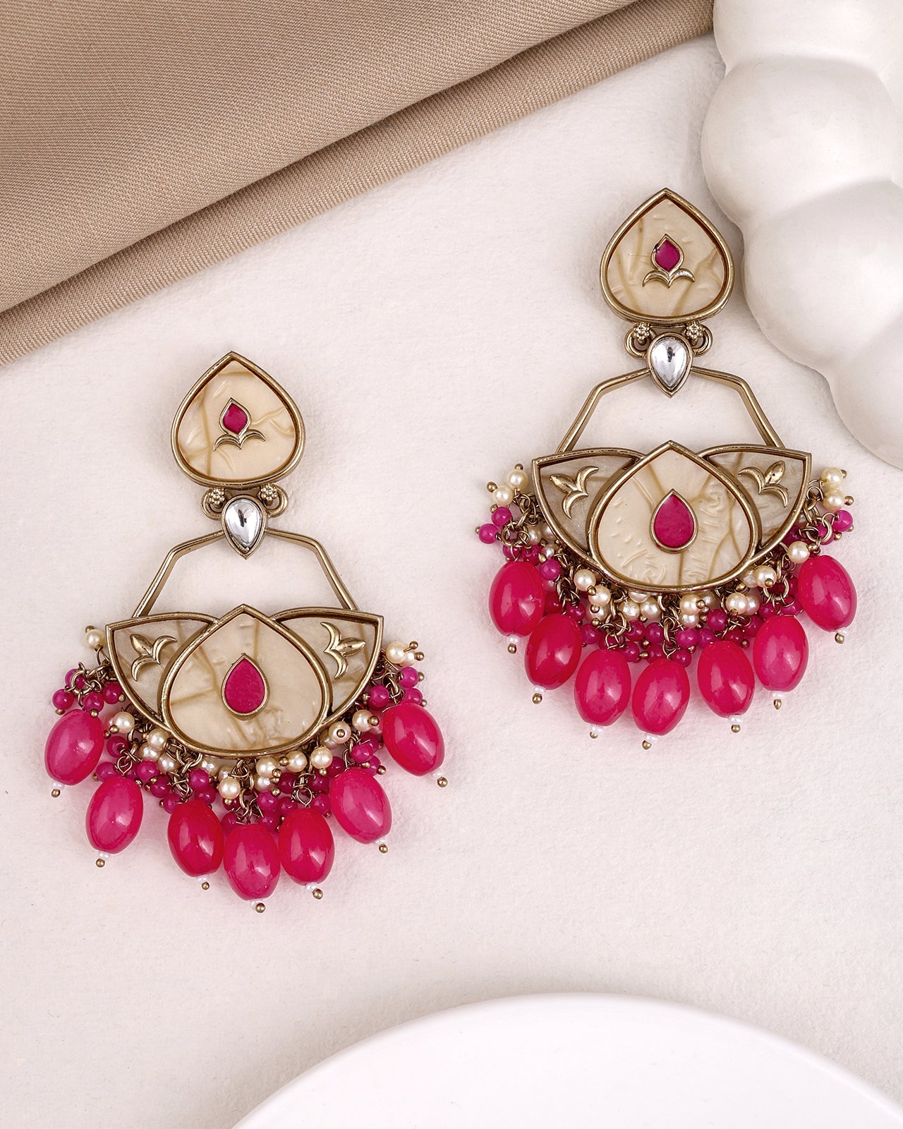 Keerti Kundan Dangler Earrings