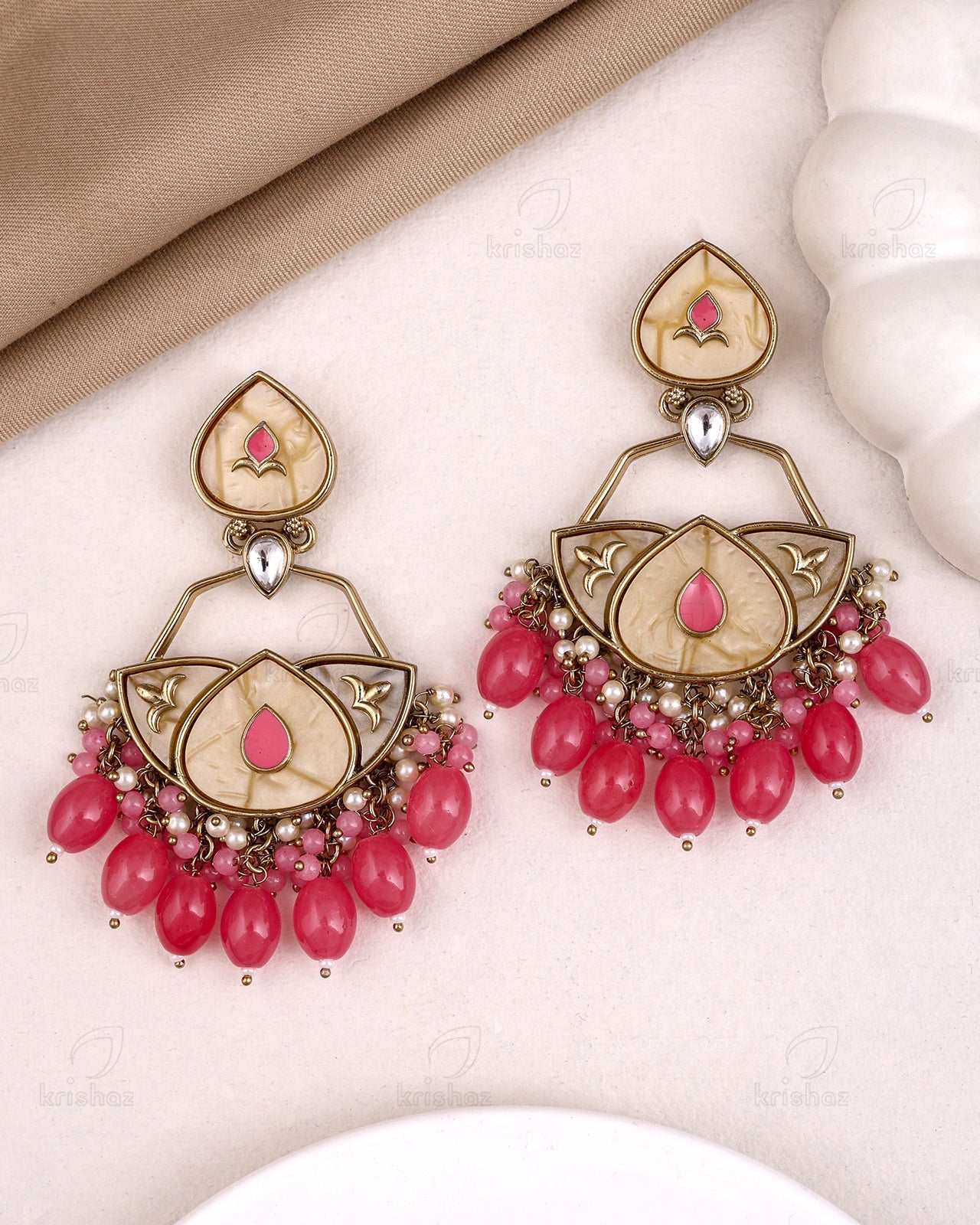 Keerti Kundan Dangler Earrings