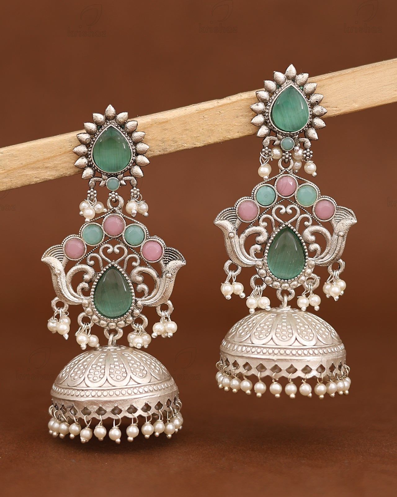 Neeti Long Jhumki Earrings