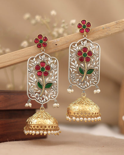 Jharokha Jhumki Earrings
