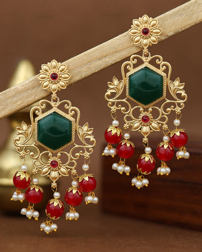 Nikhat Premium Gold Danglers