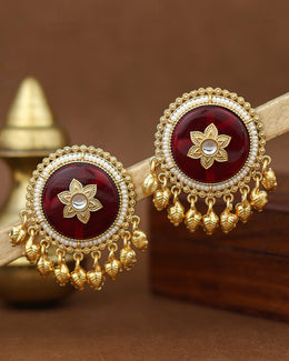 Gulmohar Premium Gold Studs