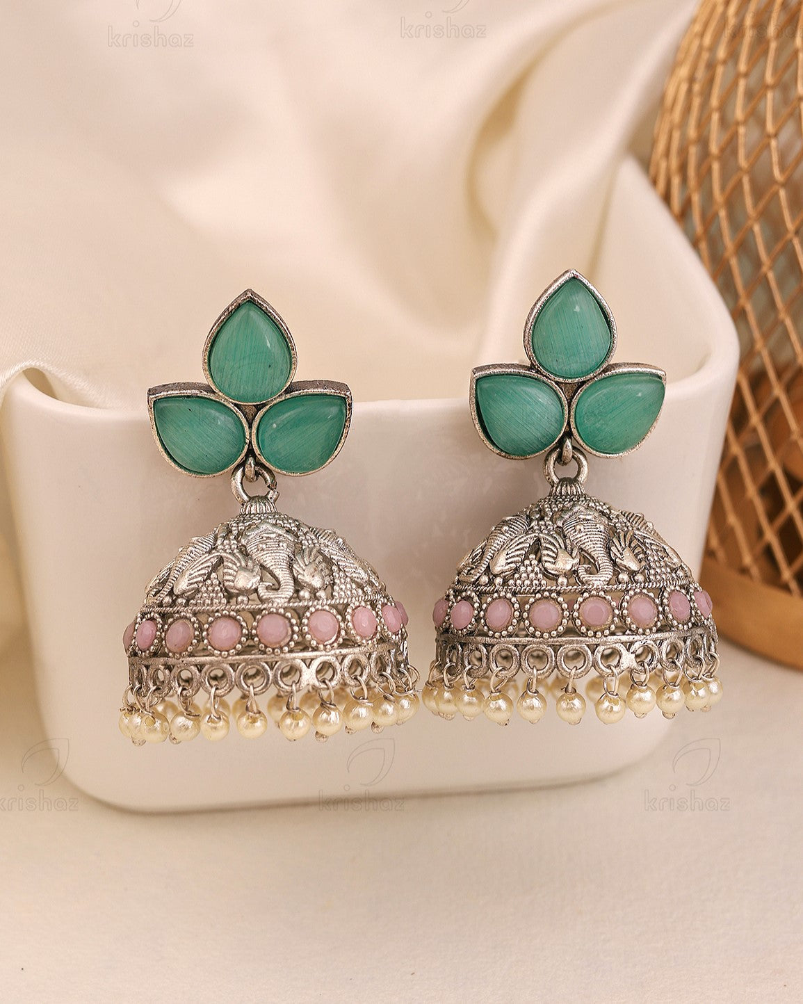 Mayuksh Jhumki Earrings