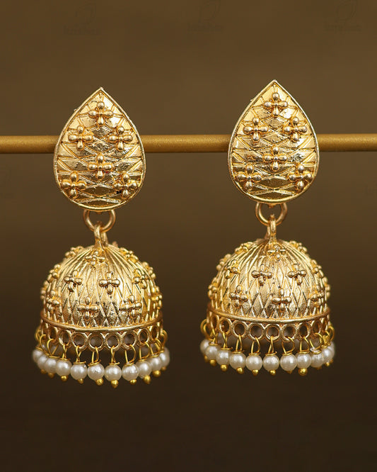 Saachi Gold Jhumki Earrings