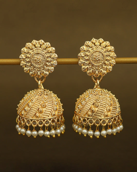 Swati Gold Jhumki Earrings