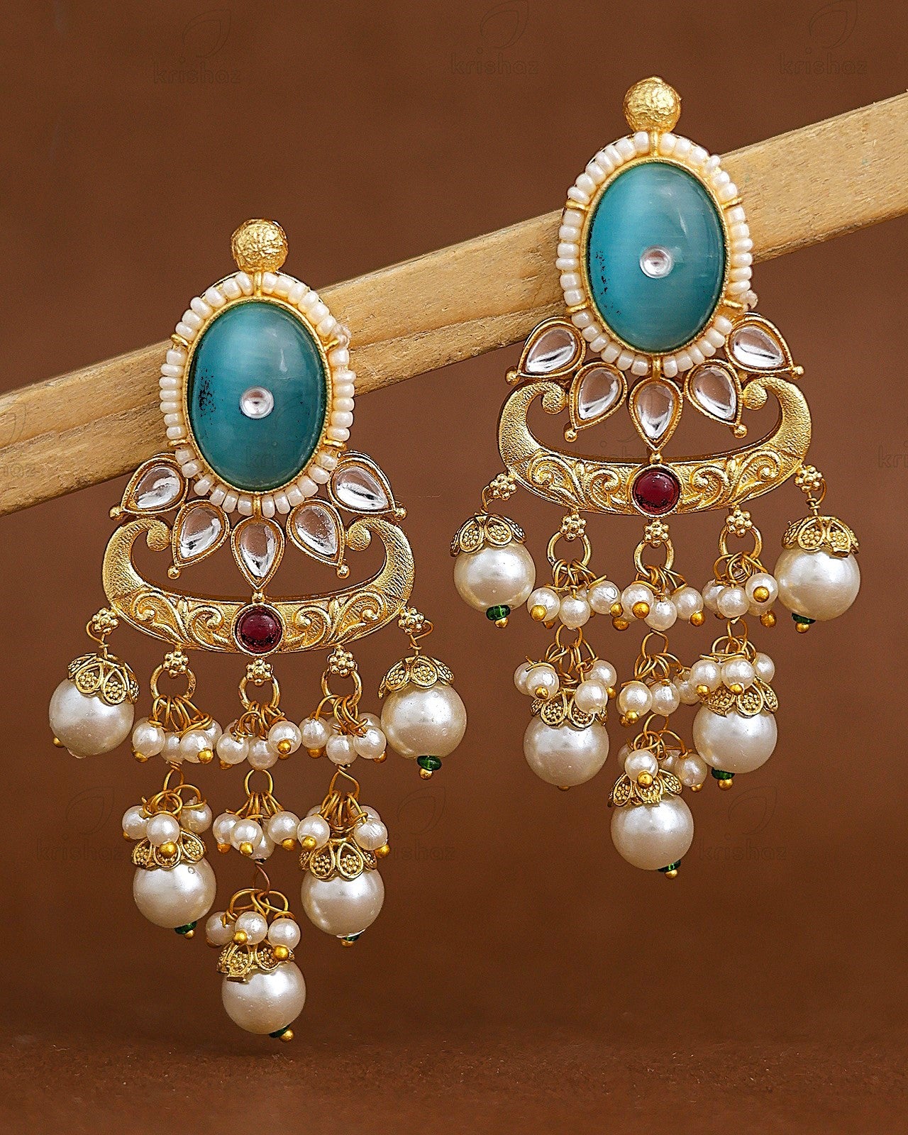 Ramika Premium Gold Danglers