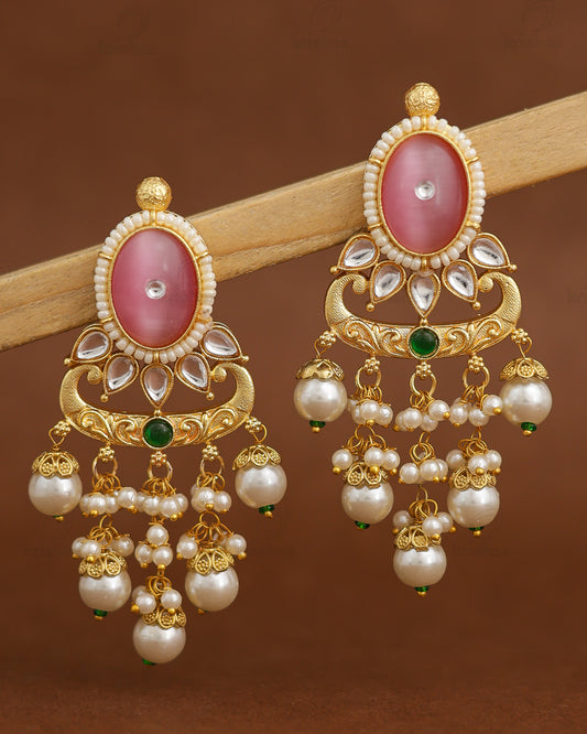 Ramika Premium Gold Danglers