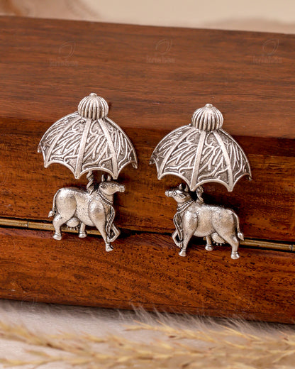 Cow Dangler Earrings