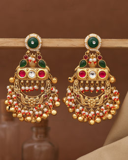 Kiyana Premium Golden Danglers
