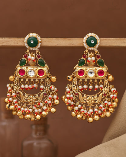 Kiyana Premium Golden Danglers