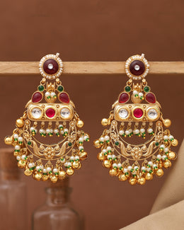 Kiyana Premium Golden Danglers