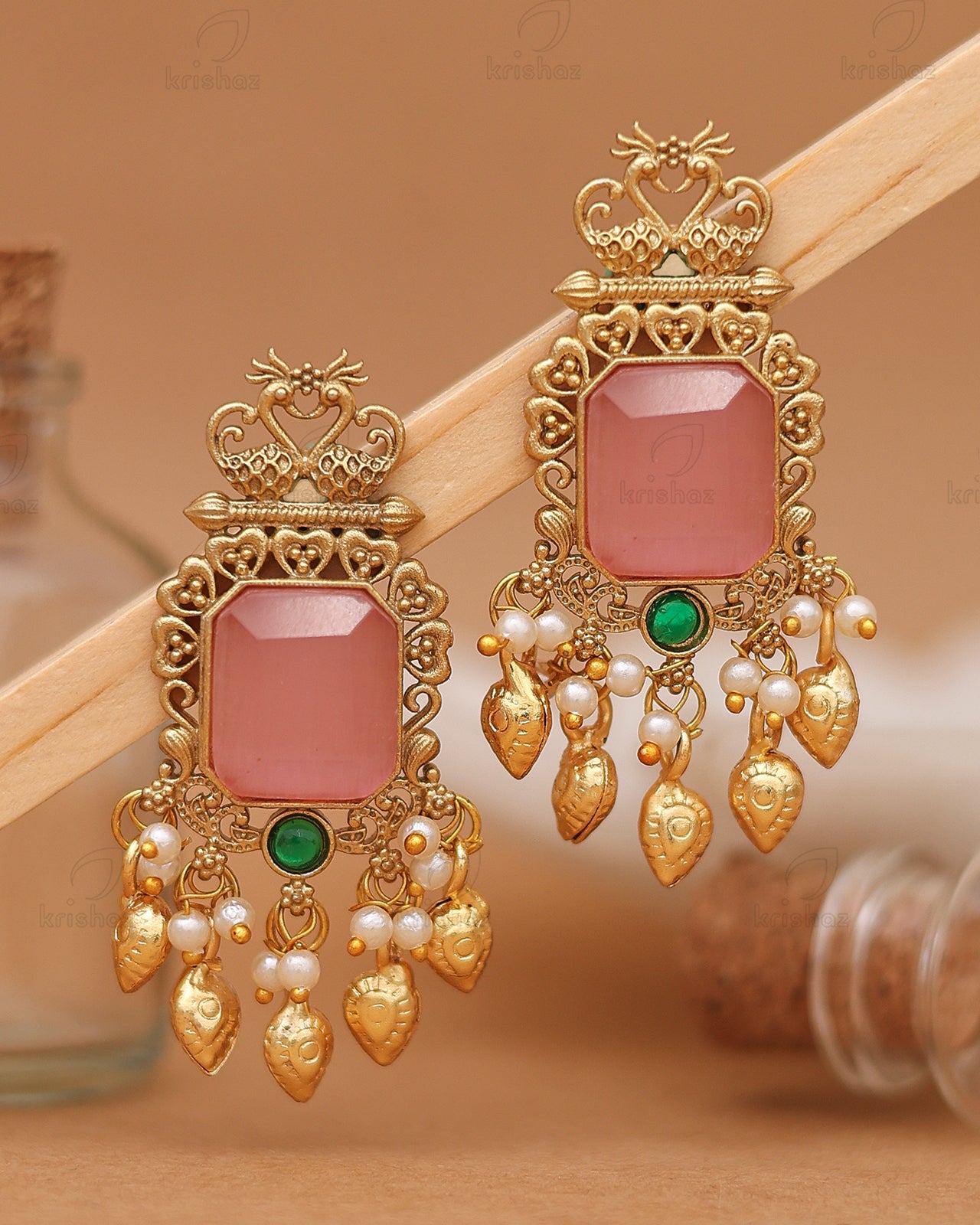 Nitya Premium Gold Danglers