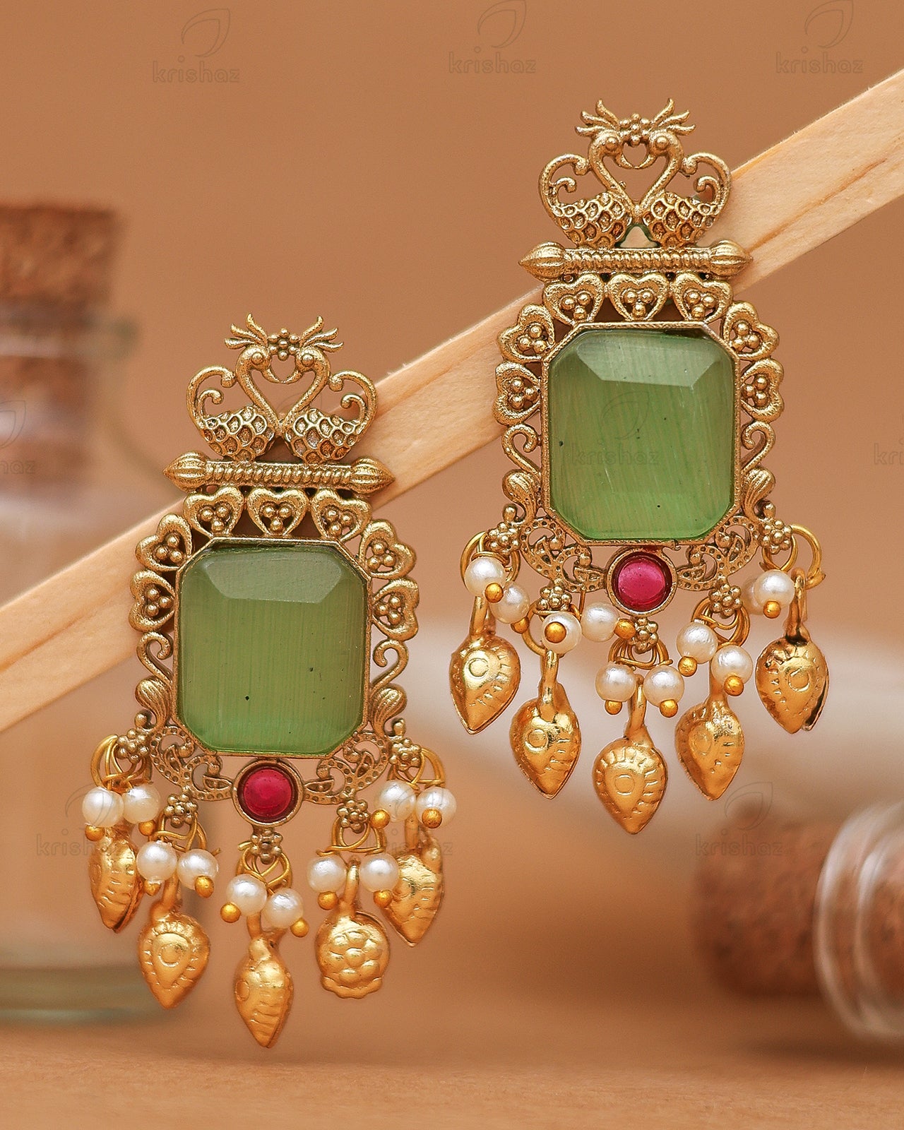 Nitya Premium Gold Danglers