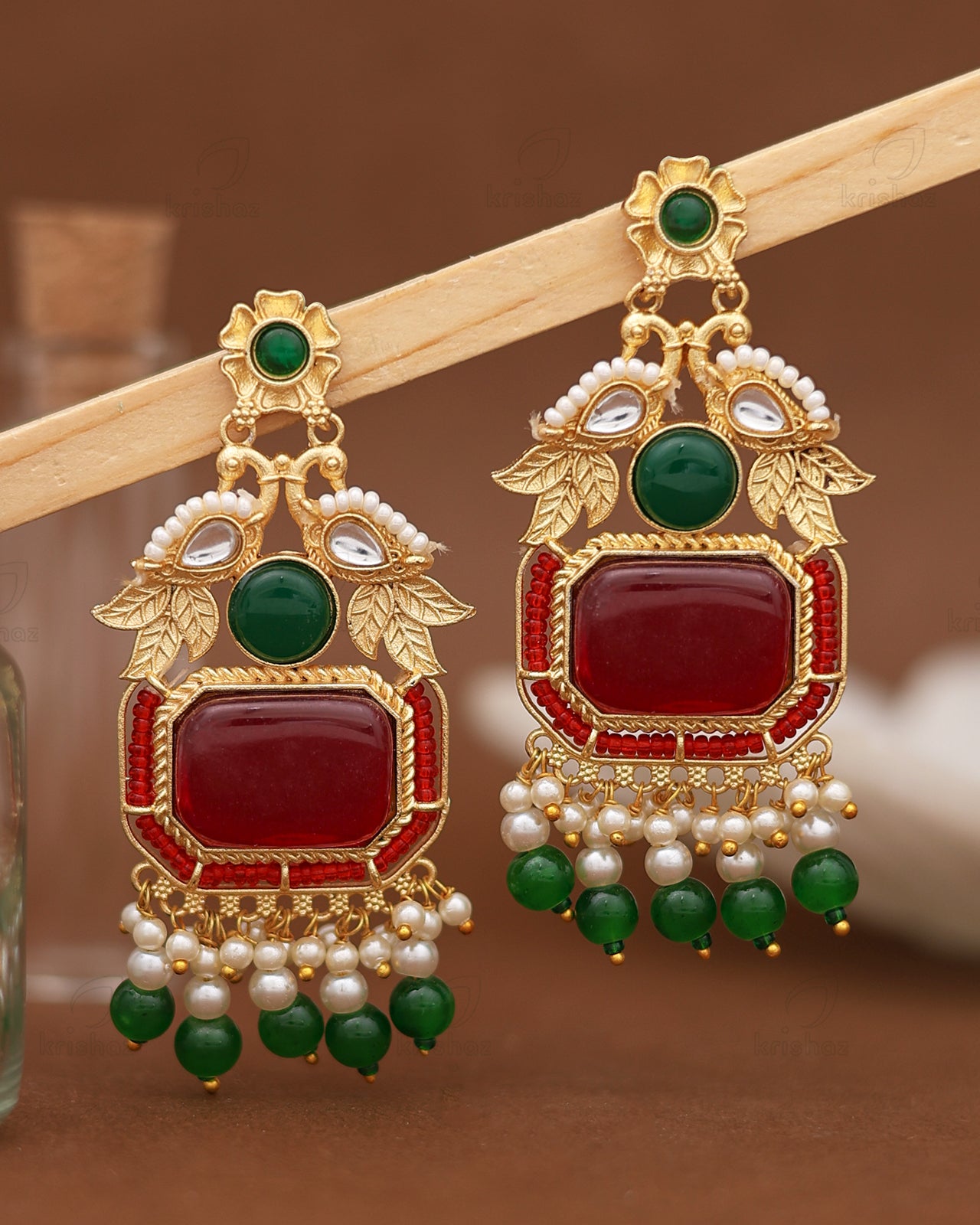 Tanya Premium Gold Danglers