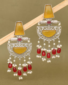 Tattva Silver Danglers