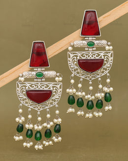 Tattva Silver Danglers