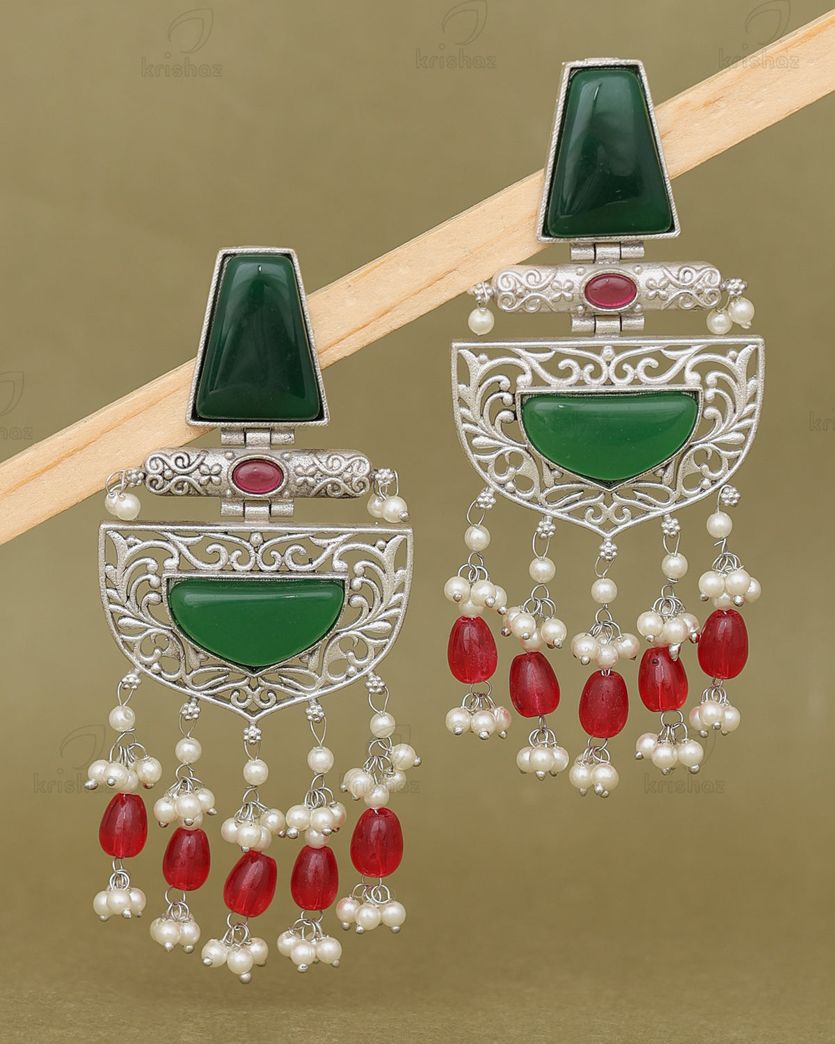 Tattva Silver Danglers