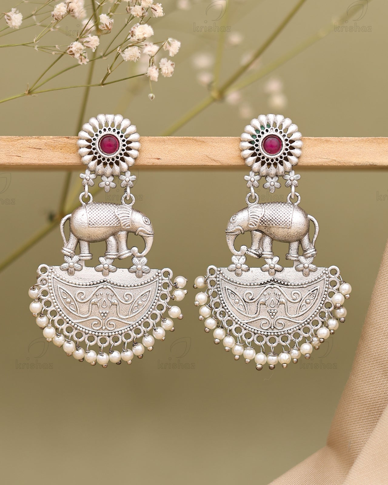 Gajanand Dangler Earrings