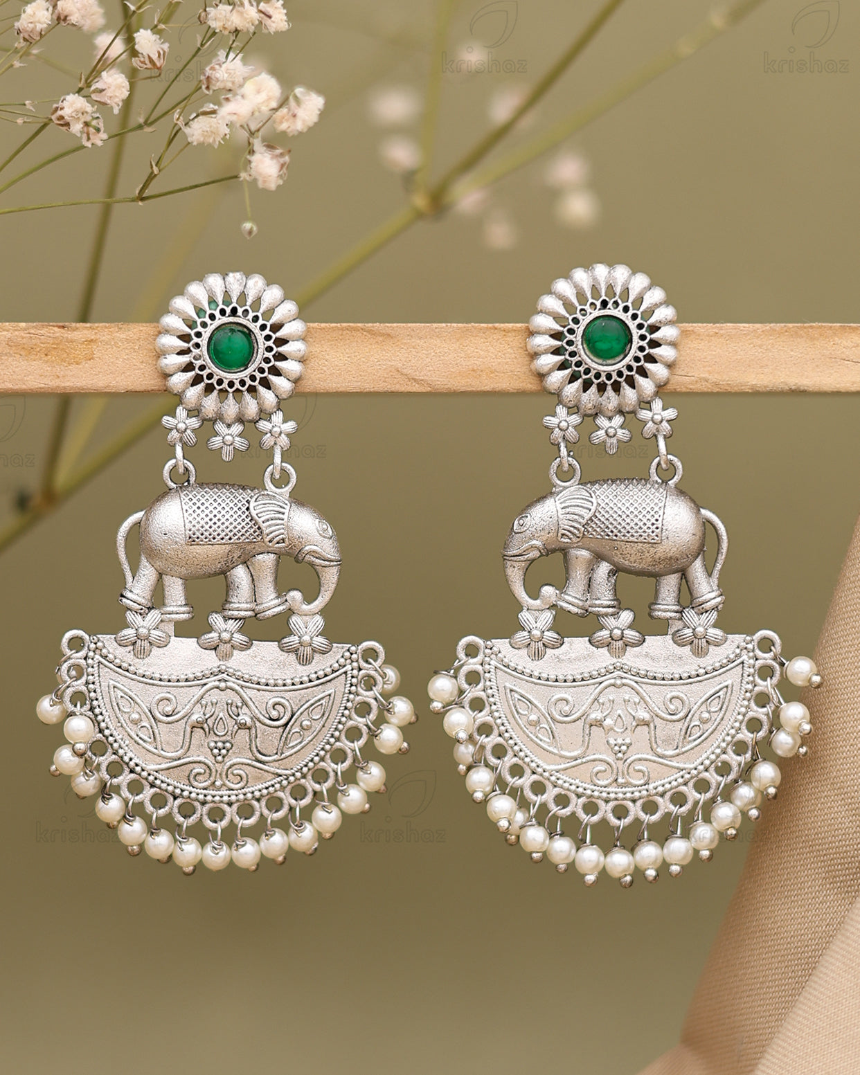 Gajanand Dangler Earrings