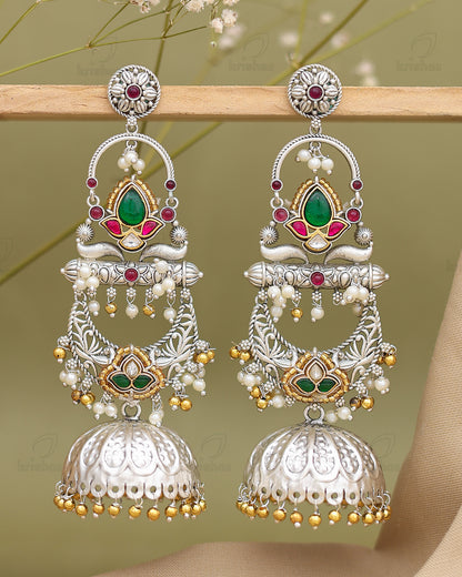 Shravanthi Long Jhumka Earrings
