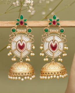 Ananta Gold Jhumki Earrings