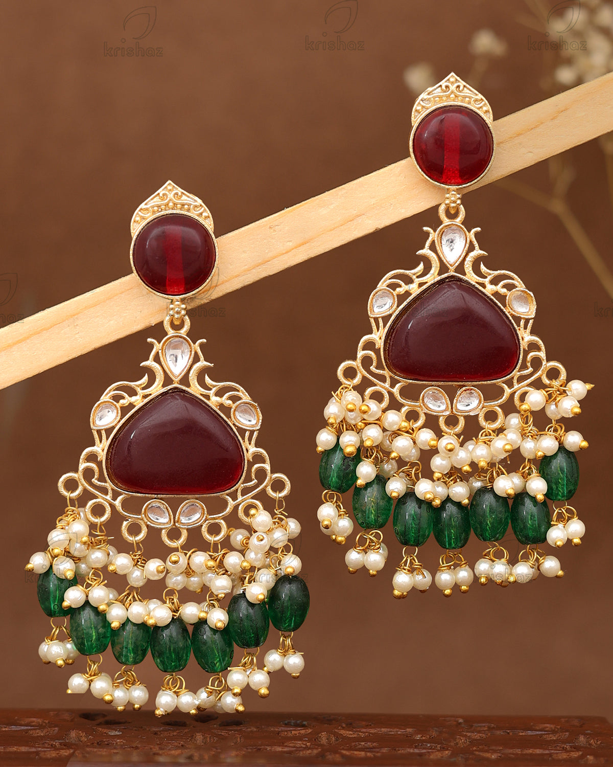 Triveni Premium Gold Danglers