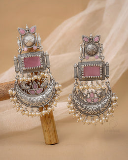 Noor Peacock Dangler Earrings