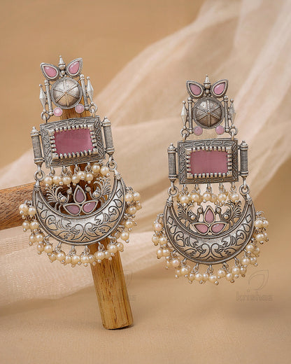 Noor Peacock Dangler Earrings