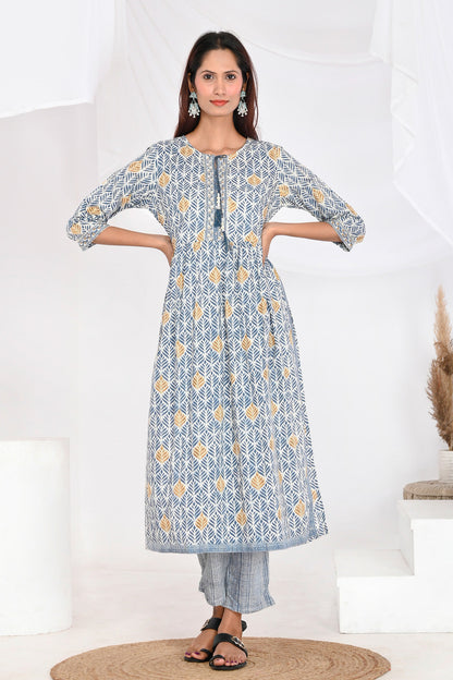 Indigo Blue Suit Set - Divya